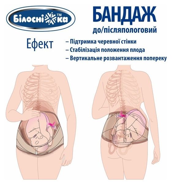 Бандаж до/післяпологовий універсальний №202 розмір 5 Білосніжка Бежевий 202 фото