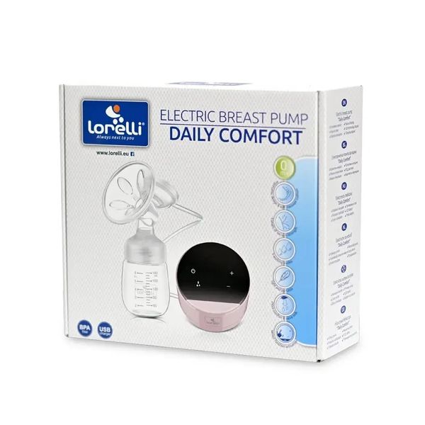 Молокоотсос электрический вакуумный с бутылкой Daily Comfort Lorelli 180 мл Белый+Бирюзовый 10220580002 фото