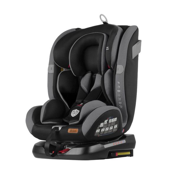 Автокрісло з поворотом ISOFIX TILLY Bliss T-535 Dark Grey для від народження до 12 років (9-36кг) Сірий+Чорний T-535 Dark Grey фото