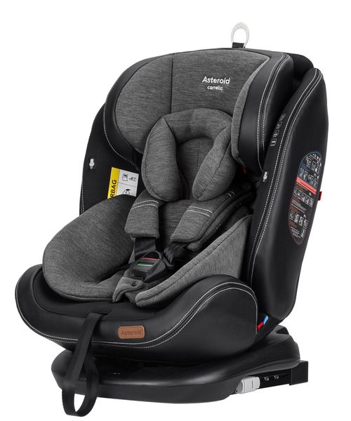 Автокрісло з поворотом ISOFIX CARRELLO Asteroid Magnet Gray 0+1/2/3 до 12 років (від 0 до 36 кг) Сірий CRL-12801/2 Magnet Gray фото