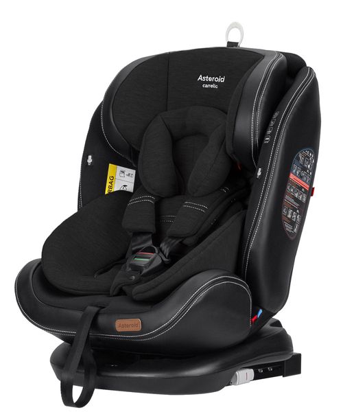 Автокрісло з поворотом ISOFIX CARRELLO Asteroid Space Black 0+1/2/3 до 12 років (від 0 до 36 кг) Чорний CRL-12801/2 Space Black фото